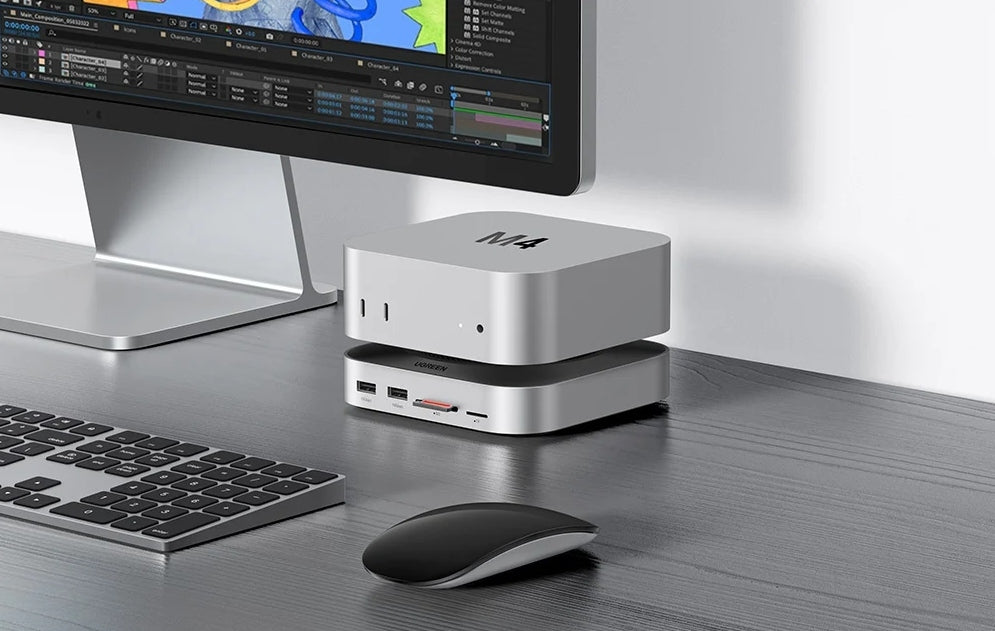 USB-C Card Reader Docking Station UGREEN CM841 11in1 For Apple Mac Mini HUB Packaging status original