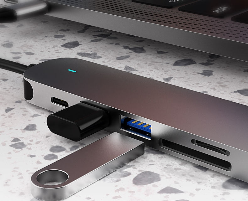 USB-C Docking Station Hub with Card Reader, USB 3.0, PD, HDMI 4K, SD & TF Packaging status original