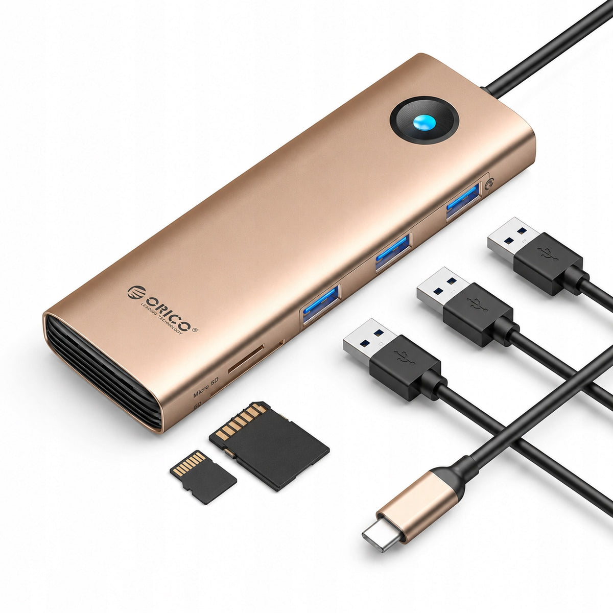 USB-C Docking Station Orico PW11 9in1 HDMI 4K VGA PD 100W RJ45