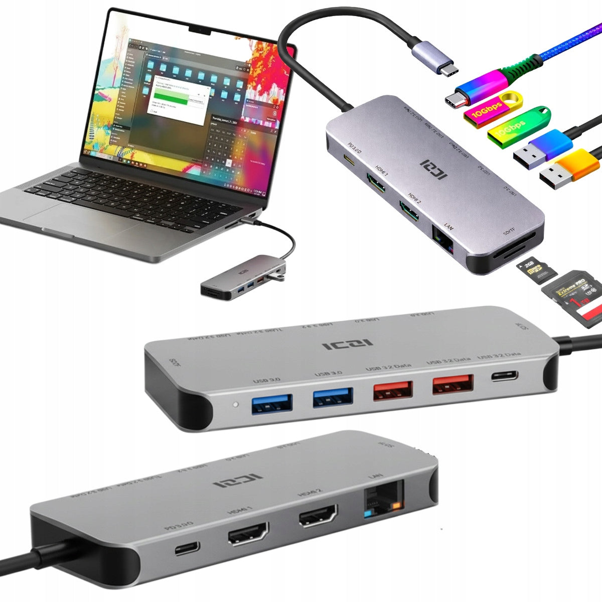 USB-C Docking Station for Huawei P9 P8 SMART P20 Fast Charging Smart