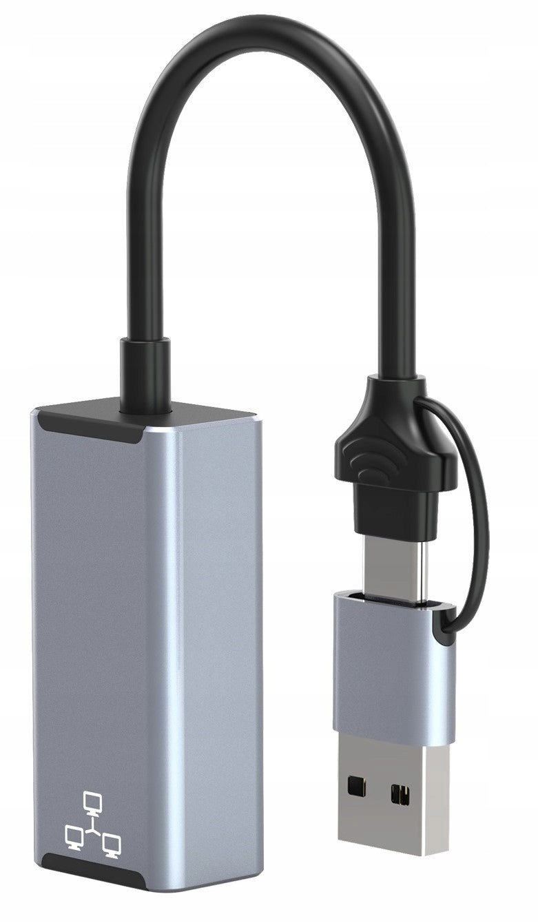 USB -C ETHERNET ADAPTER NETWORK CARD LAN GIGABIT RJ45 100 MB Manufacturer BOUNN