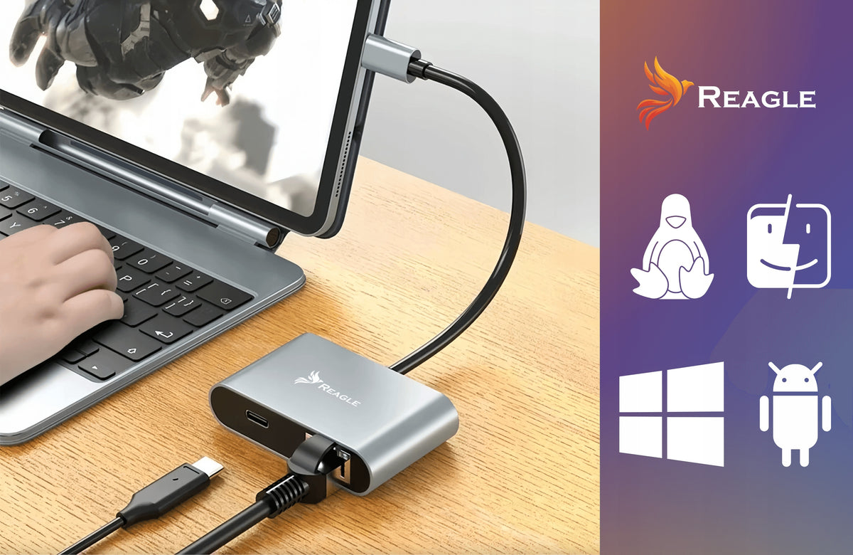 USB-C ETHERNET ADAPTER USB LAN NETWORK ADAPTER RJ45 2.5G PD100W Manufacturer code RYCRJ8