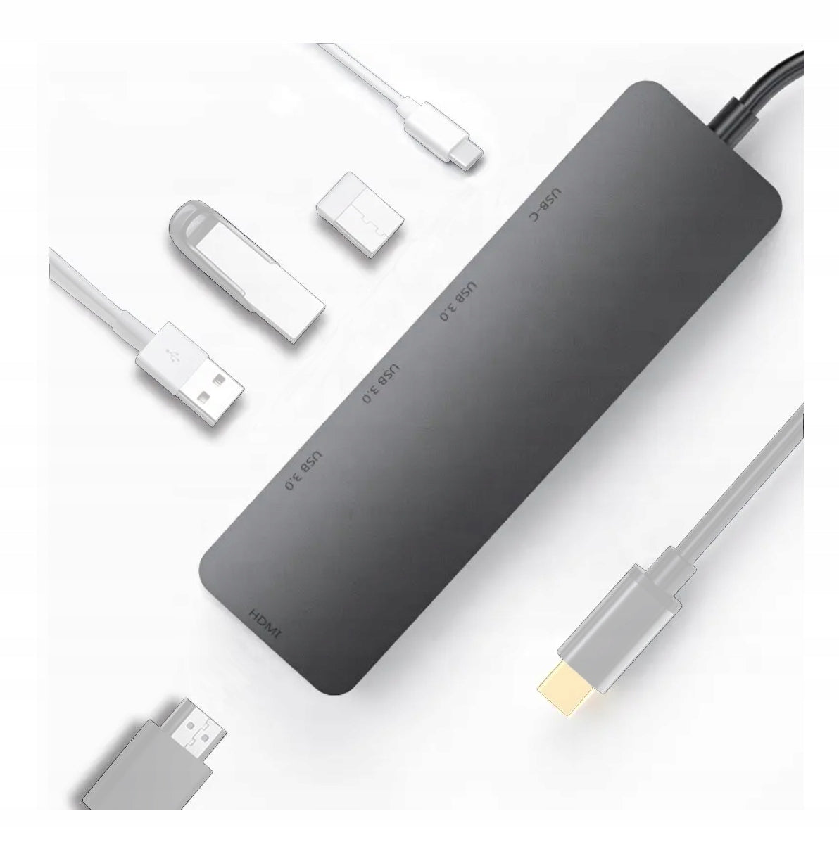 USB-C HDMI 4k 3x USB 3.0 5Gbps PD HUB Docking Station for Windows MacBook