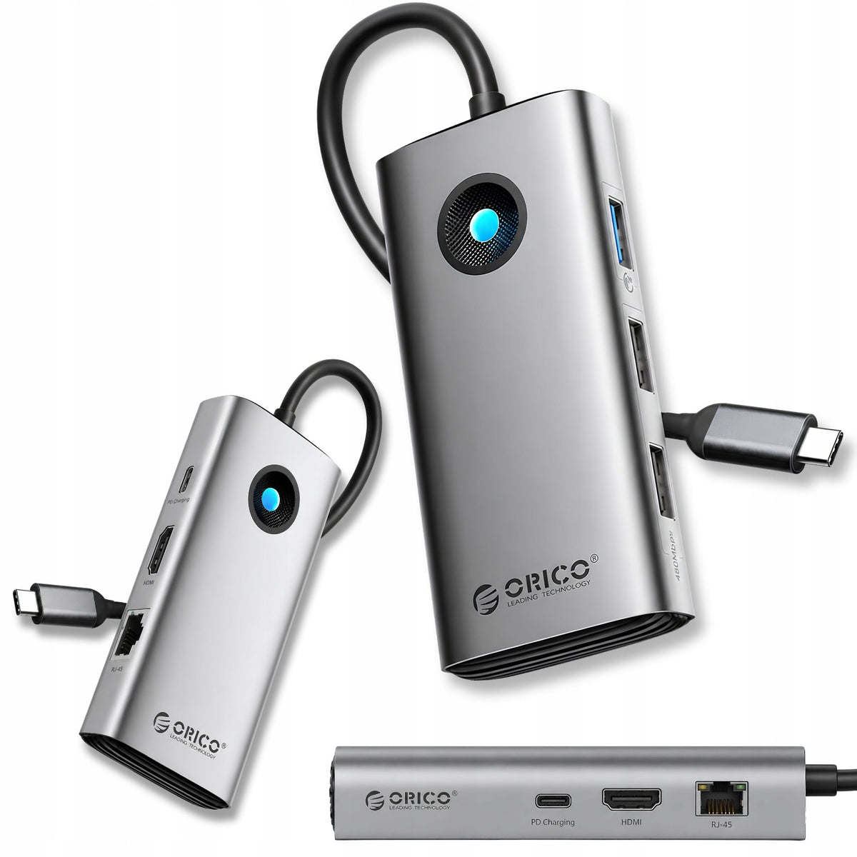 USB-C HDMI 4k DOCKING STATION FOR LAPTOP Orico PW11 6in1 PD 100W USB 3.0