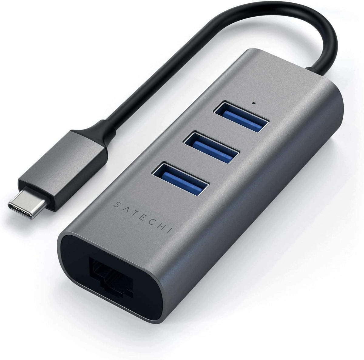 USB-C HUB 3 USB PORTS 3.0 GIGABIT ETHERNET ALUMINUM