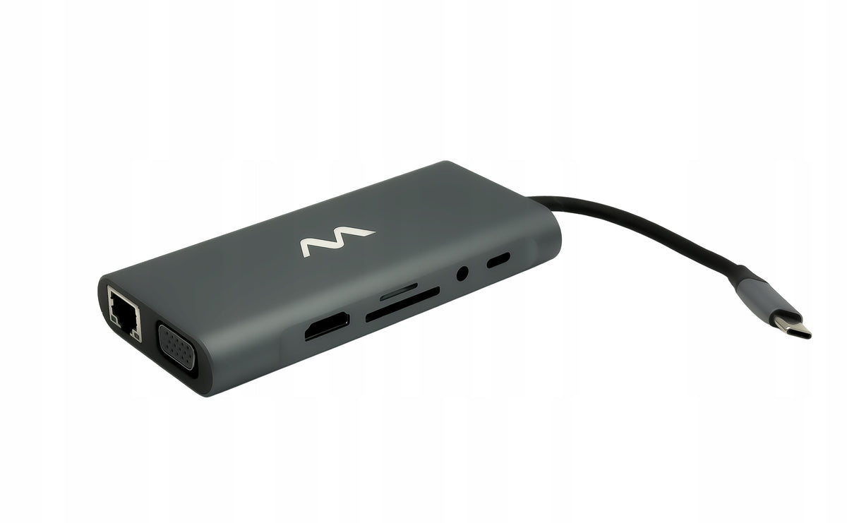 USB-C HUB Docking Station 11in1 Multiport HDMI 4K VGA RJ45 USB 3.0 SD TF PD
