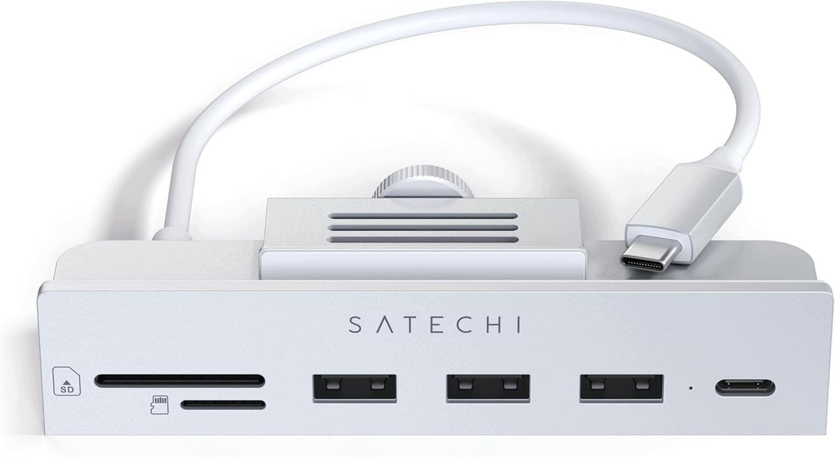 USB-C HUB FOR IMAC 24 INCH ALUMINUM SILVER SD READER