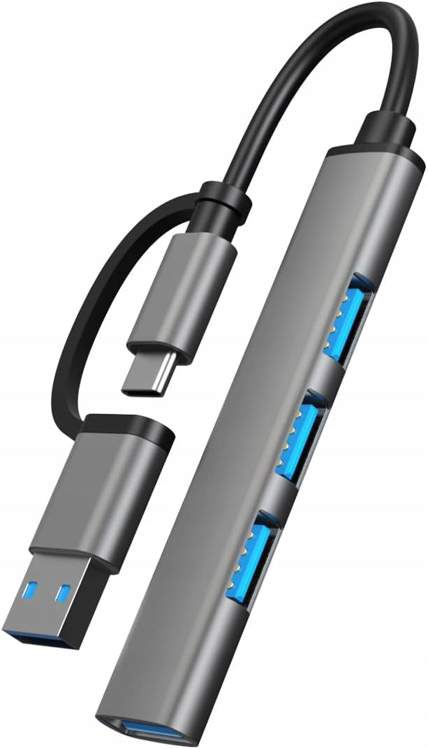 USB-C Hub 4 in 2 With USB 3.0 and 2.0 Ports for MacBook Pro/Air
