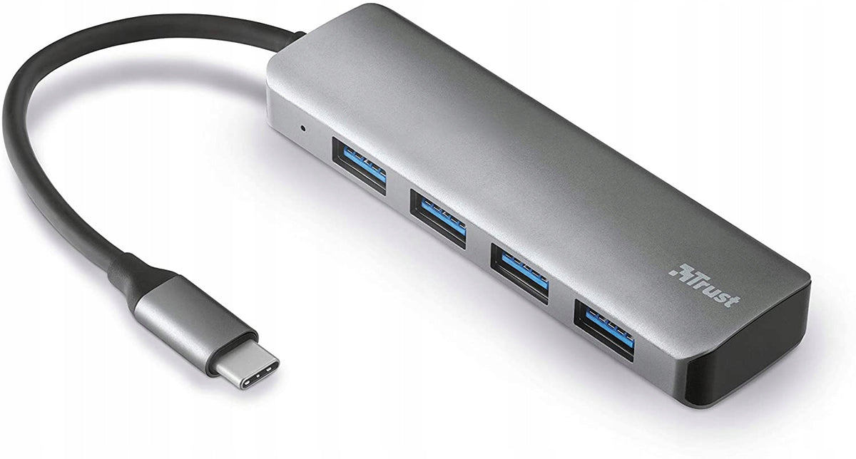 USB-C Hub Adapter - 4x USB-A 3.2 Ports - PC, Laptop, MacBook