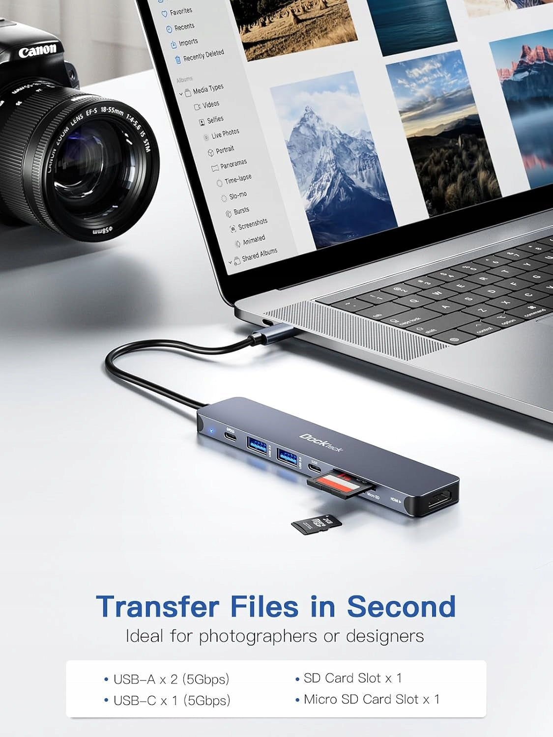 USB-C Hub HDMI ADAPTER 7 in 1 DOCKTECK DD0039 Packaging status original