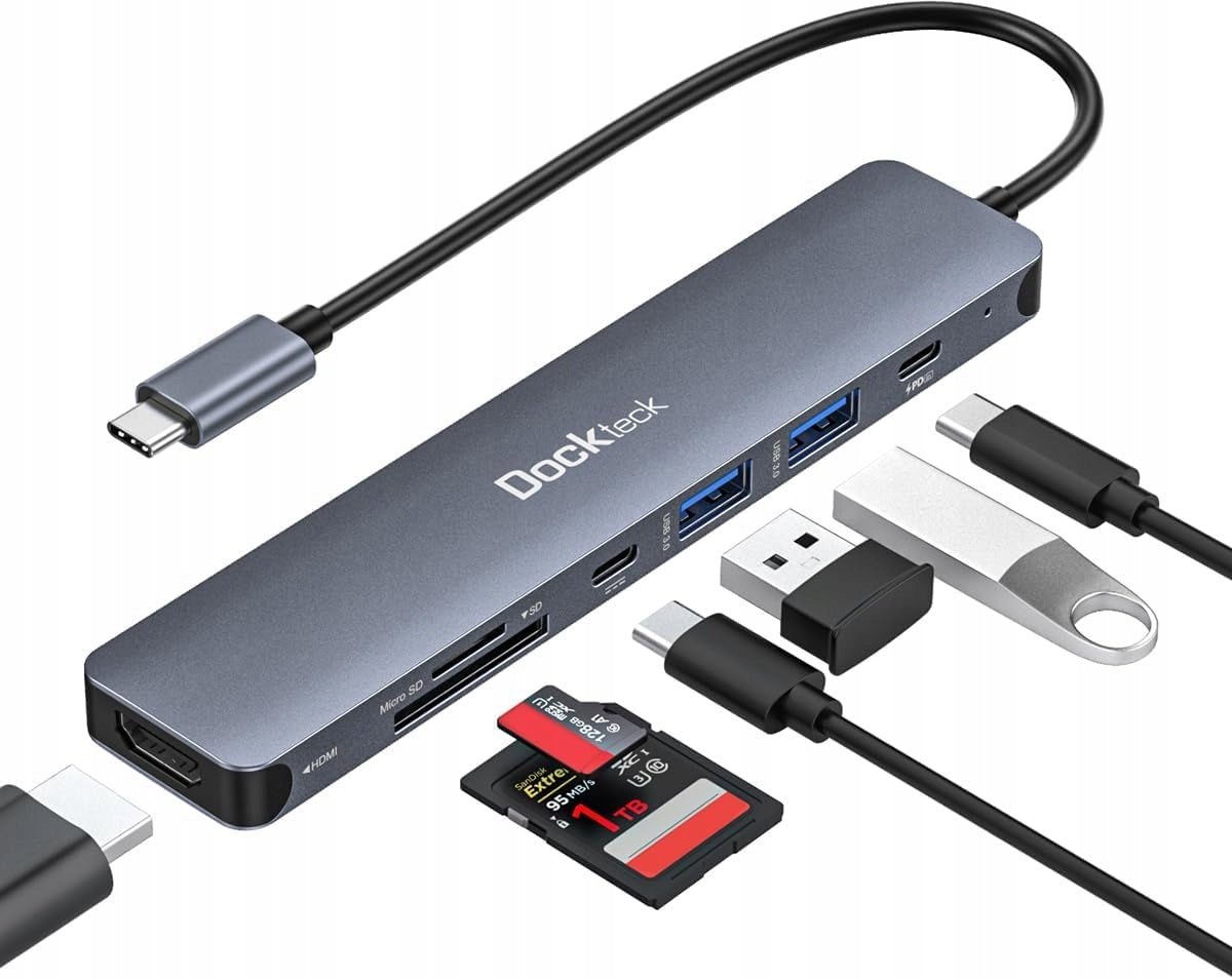 USB-C Hub HDMI ADAPTER 7 in 1 DOCKTECK DD0039