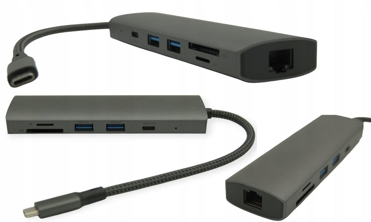 USB-C Hub with PD Charging SD MicroSD Reader for Gigabyte Multiport Laptops