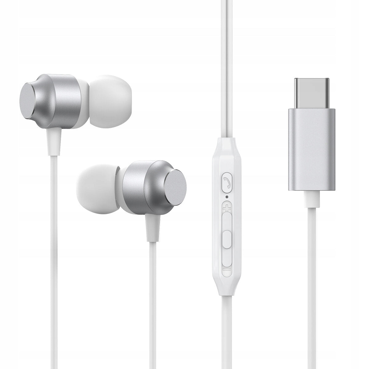 USB-C Joyroom JR-EC06 In-Ear Headphones - Silver
