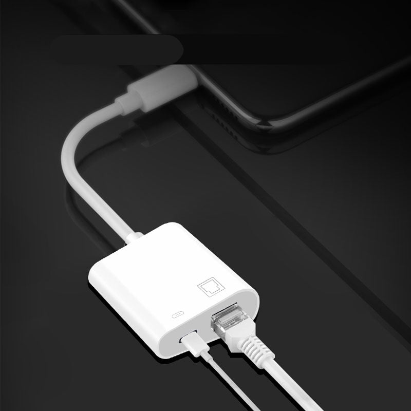USB-C LAN ETHERNET ADAPTER RJ45 PD MacBook Charge POWER SUPPLY Manufacturer code JL-CL01
