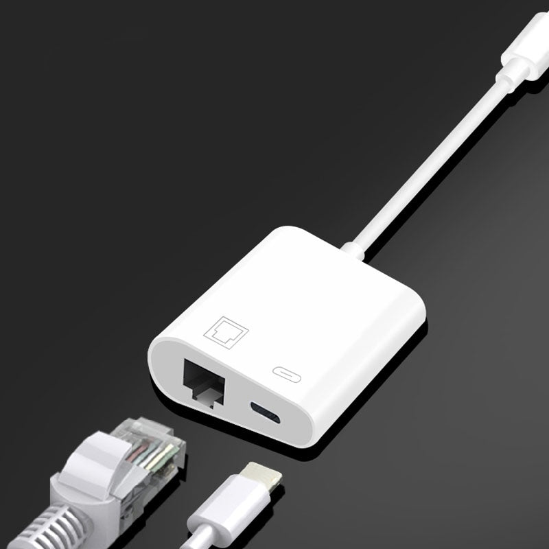 USB-C LAN ETHERNET ADAPTER RJ45 PD MacBook Charge POWER SUPPLY Packaging status original