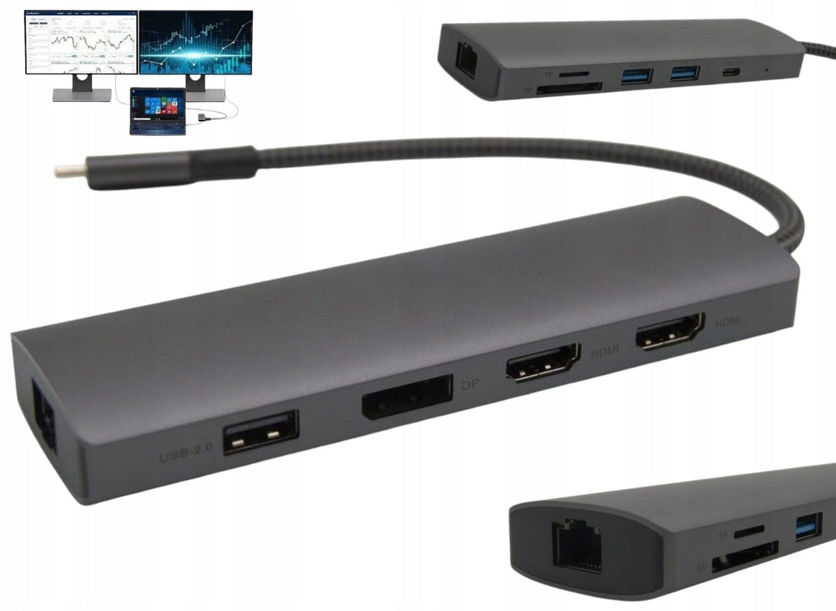 USB-C PD Docking Station for 2 Monitors Screen Extension 4K HDMI Fujitsu