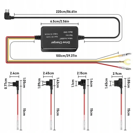 USB-C POWER ADAPTER FOR 12-24V CAR CAMERAS Brand no brand