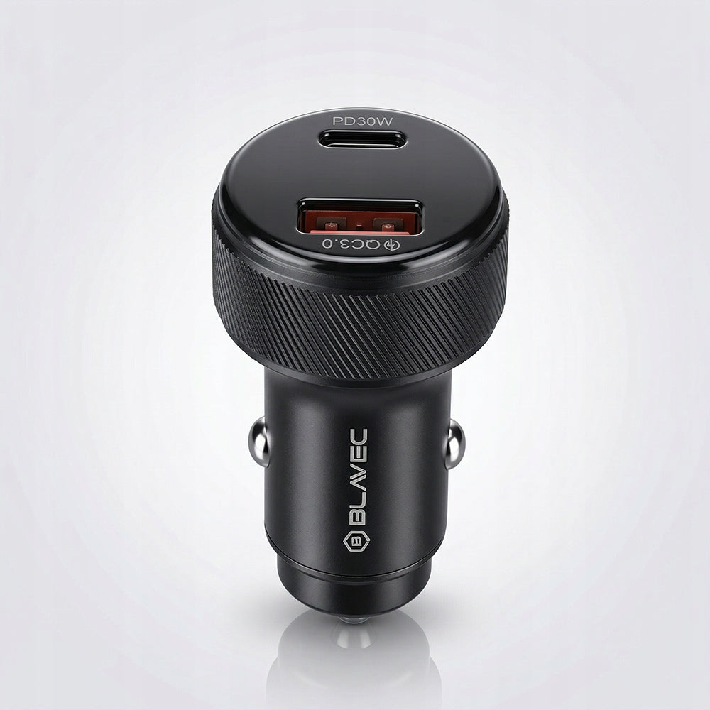 USB-C QC 3.0 PD 48W Fast Car Charger for Phone with Screen Manufacturer code Blavec Ładowarka Samochodowa BS-04B Volt