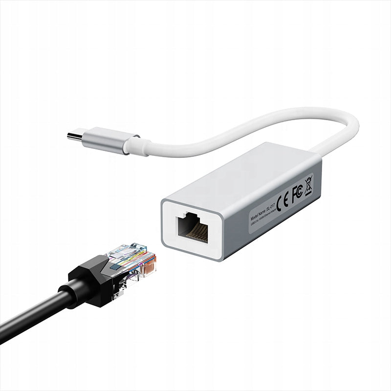 USB-C RJ45 LAN ETHERNET NETWORK CARD CONVERTER 10/100Mbps EAN (GTIN) 6902254905053