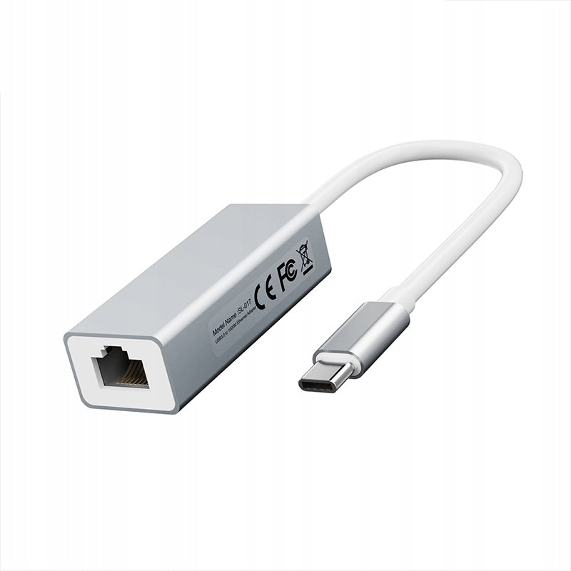 USB-C RJ45 LAN ETHERNET NETWORK CARD CONVERTER 10/100Mbps Packaging status original