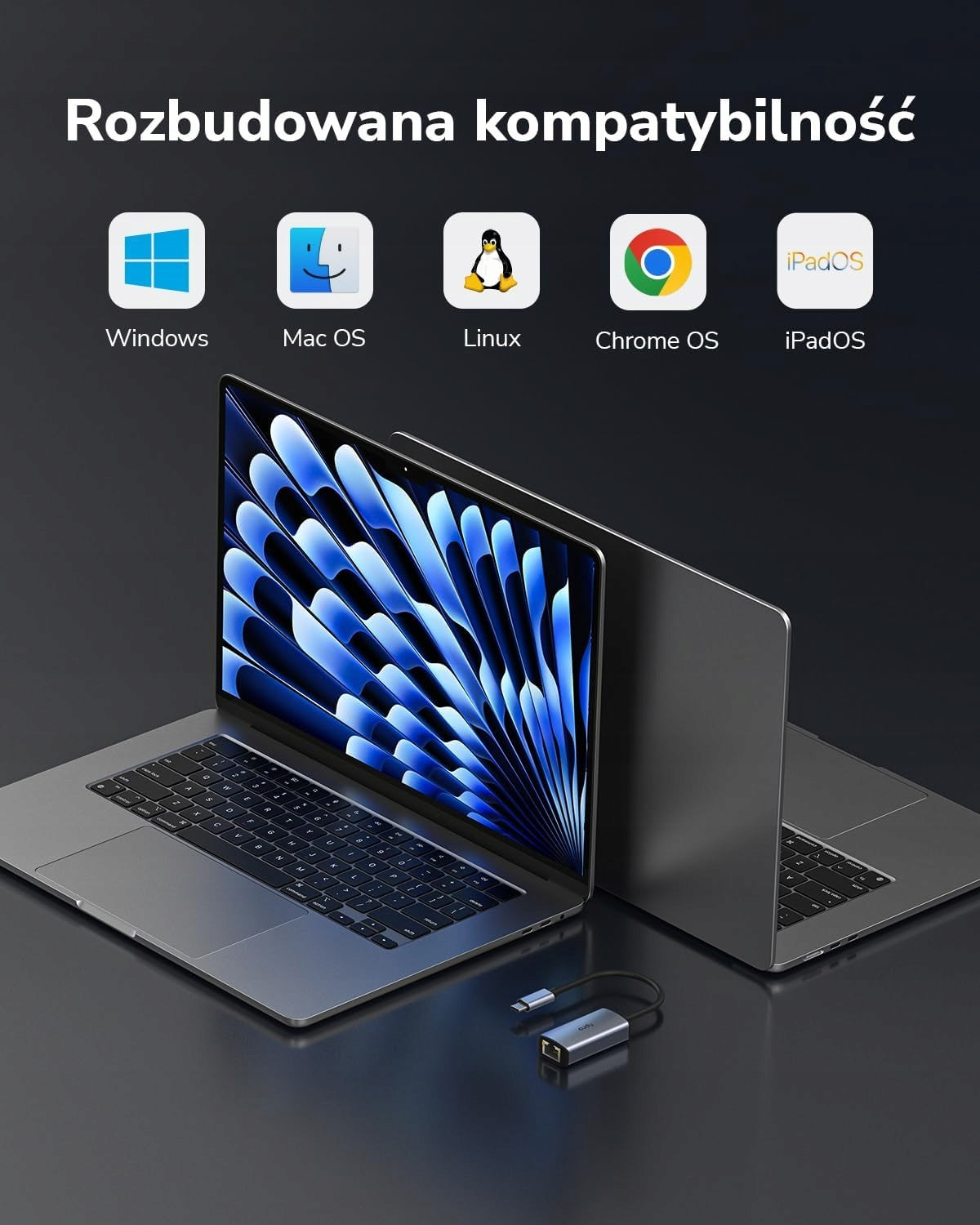 USB-C -> RJ45 - Network adapter - Cudy USB-C Ethernet adapter for 2,5 Gbps