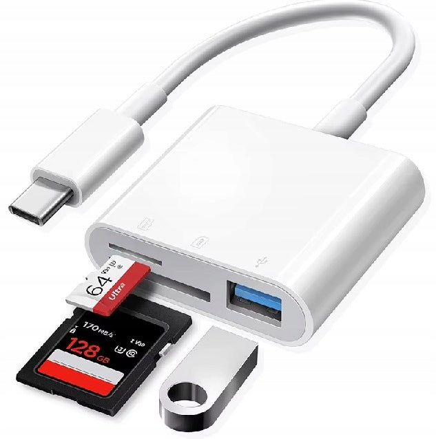 USB-C TO SD/TF/USB3.0 480Mbps CARD READER Manufacturer code C3w1B