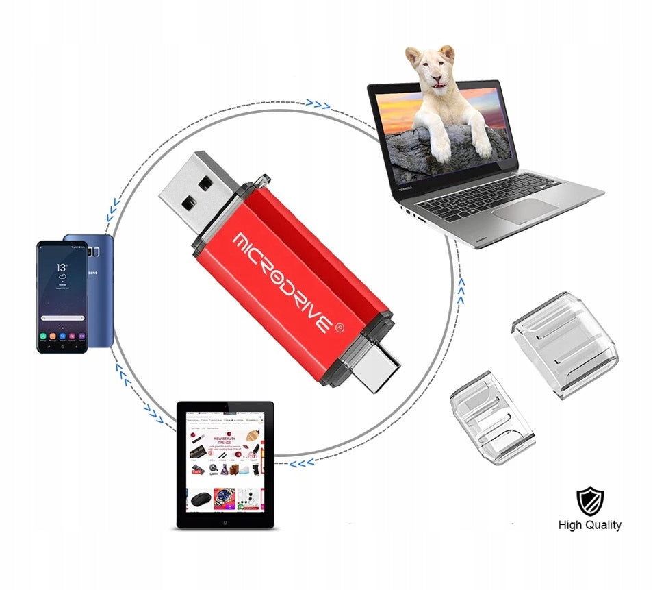 USB-C / USB 2.0 Flash Drive 16GB - 2-in-1 Packaging status original
