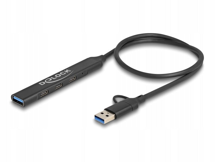USB-C USB-A Hub 4 Ports 5 Gbps 3x USB-C + USB-A Delock 64272 Manufacturer code 64272