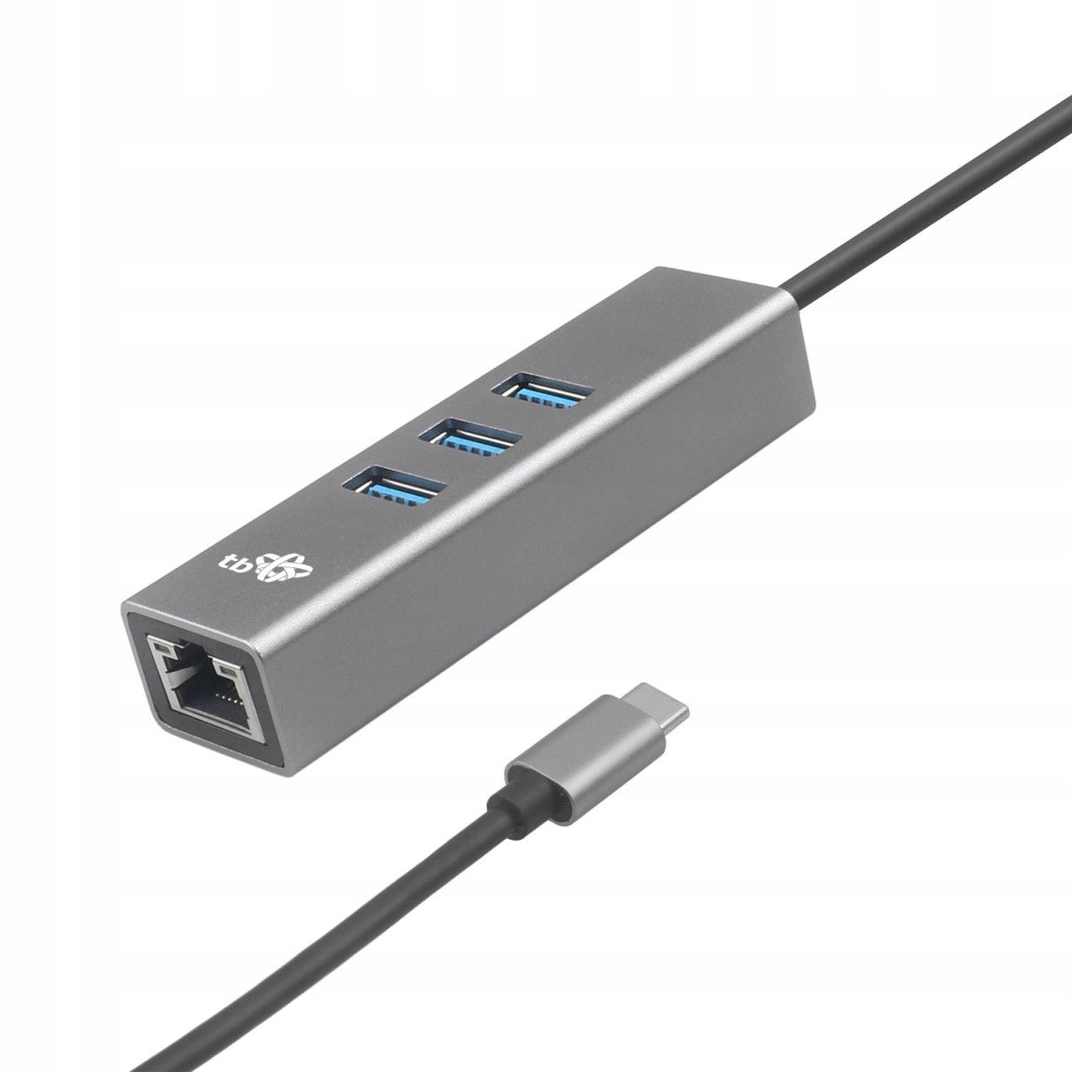 USB-C to RJ45 Adapter with 3x USB-A Ports - 1000 Mbps Manufacturer TB
