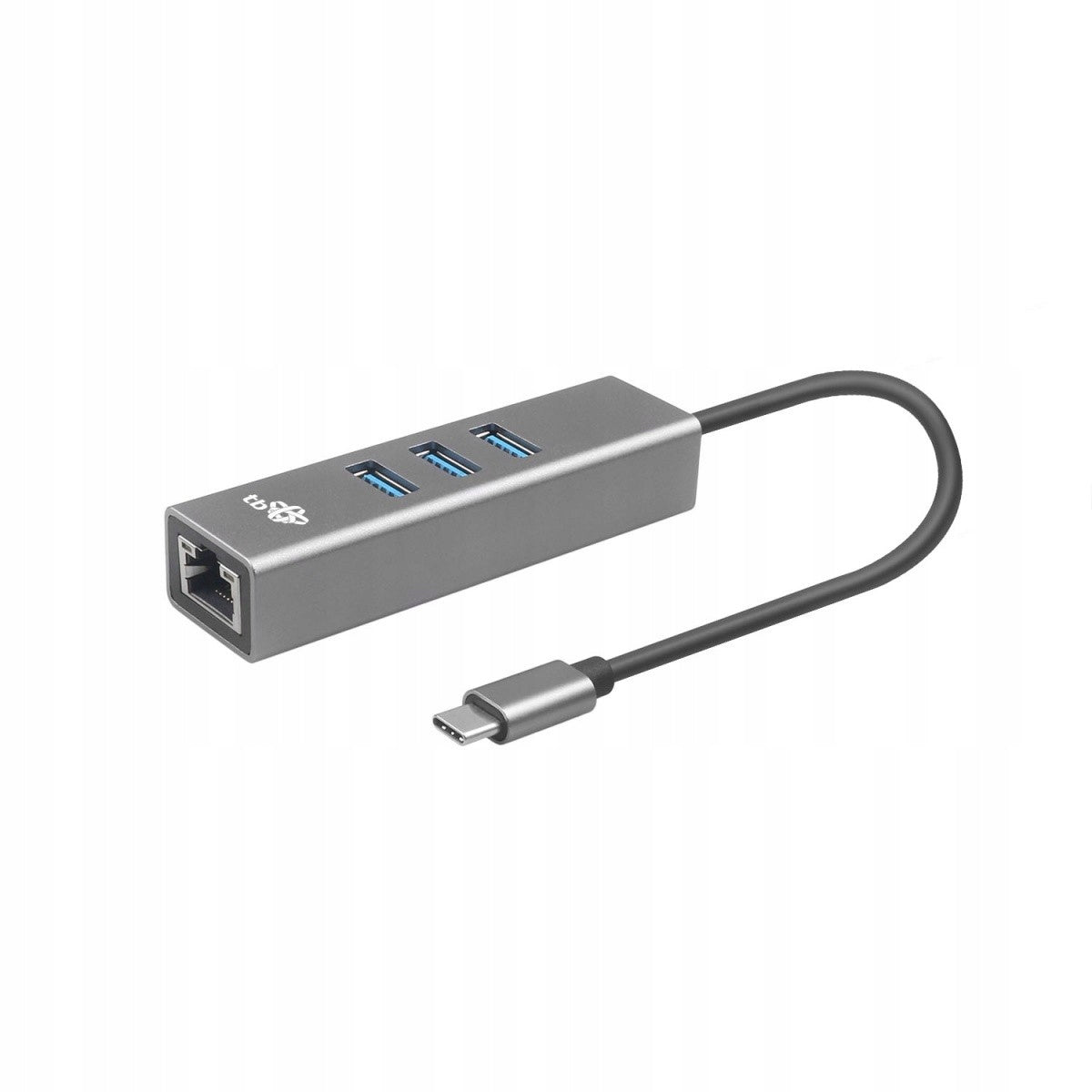 USB-C to RJ45 Adapter with 3x USB-A Ports - 1000 Mbps