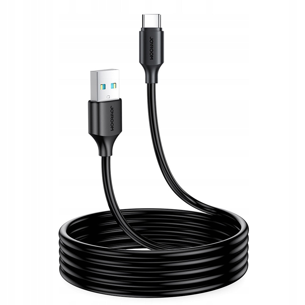 USB CABLE - USB C 3A CHARGING AND DATA CABLE QC 2m BLACK Packaging status original