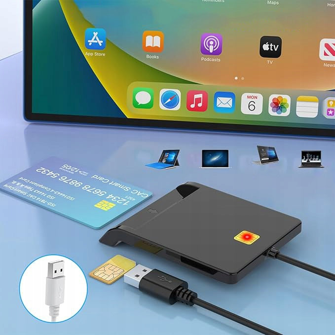 USB CHIP CARD READER, CHIP CARD READER, USB CARD READER Packaging status original