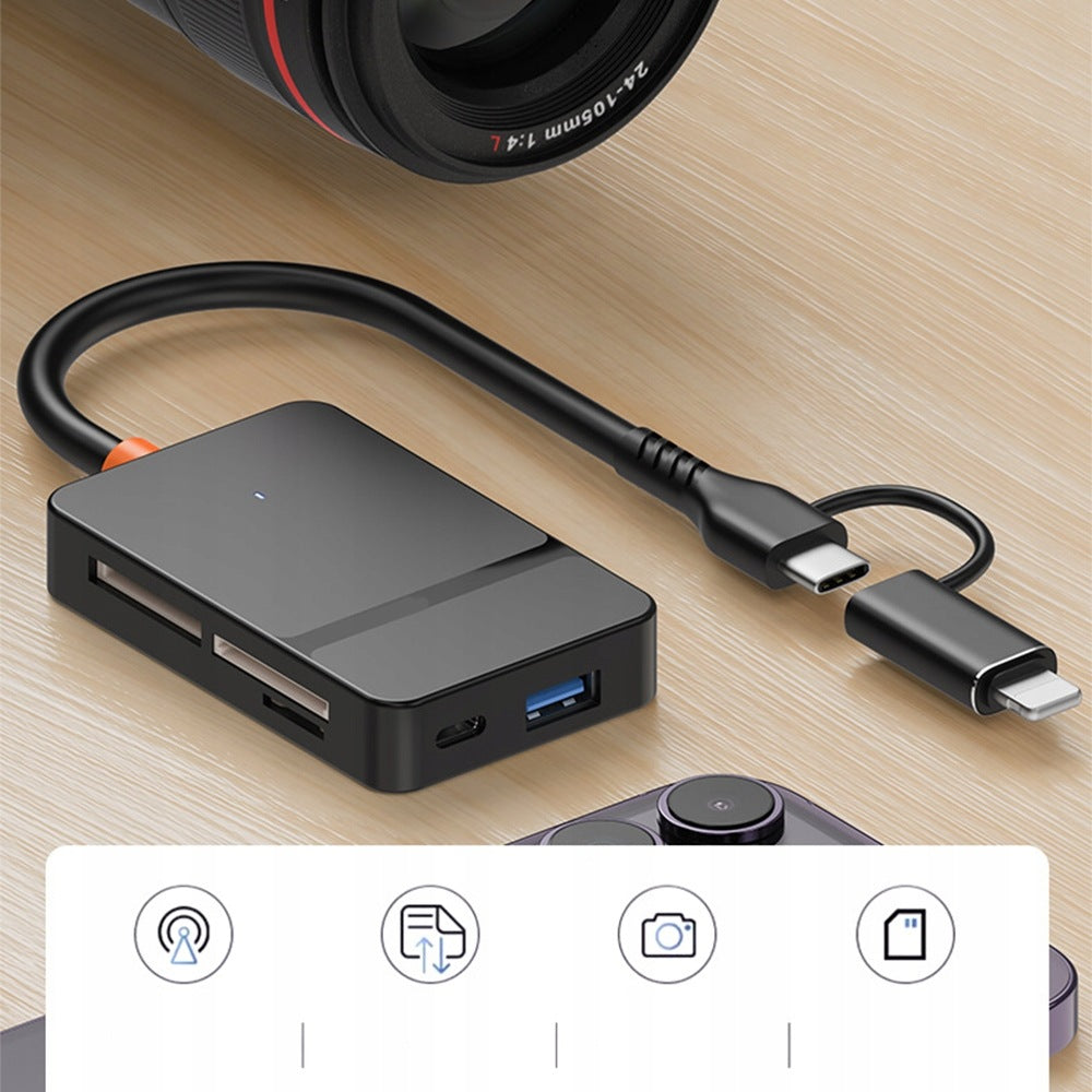 USB Card Reader Adapter USB 3.0 USB-C Micro SD Micro SD TF 5 Gb/s up to 2 TB Manufacturer no brand