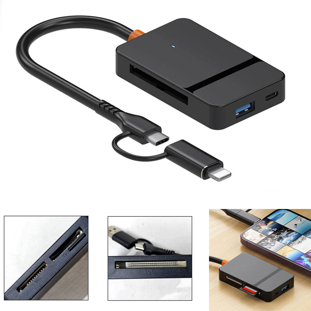 USB Card Reader Adapter USB 3.0 USB-C Micro SD Micro SD TF 5 Gb/s up to 2 TB