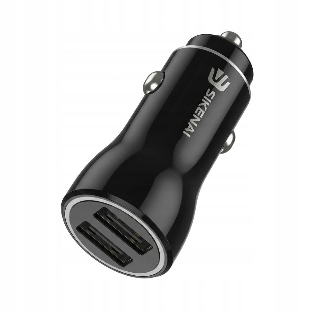 USB Cigarette Lighter Charger-SIKENAI -2 USB Port Fast Car Charger-DC12-24V Packaging status original
