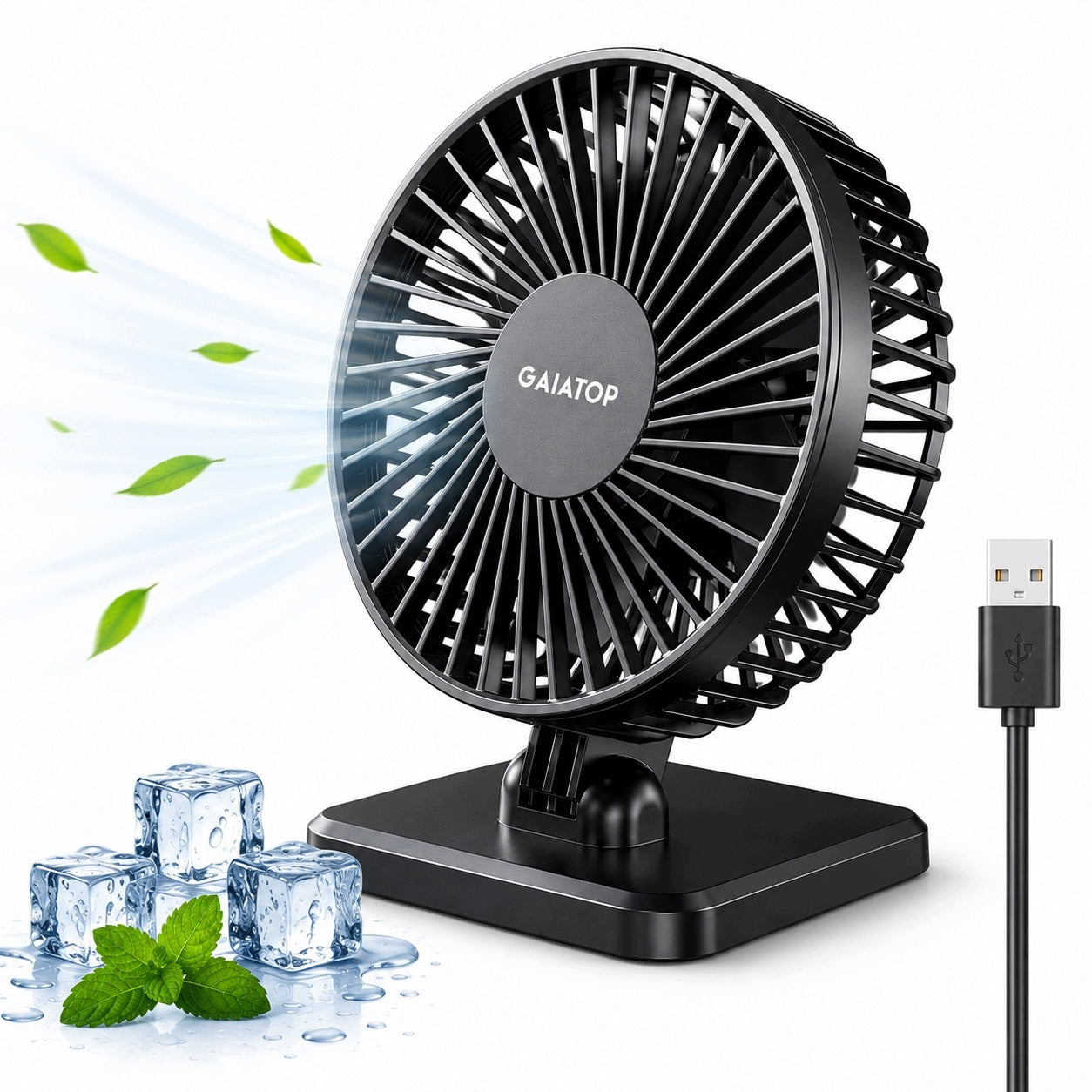 USB DESK FAN QUIET TABLE FAN POWERFUL MINI WIRELESS SUMMER