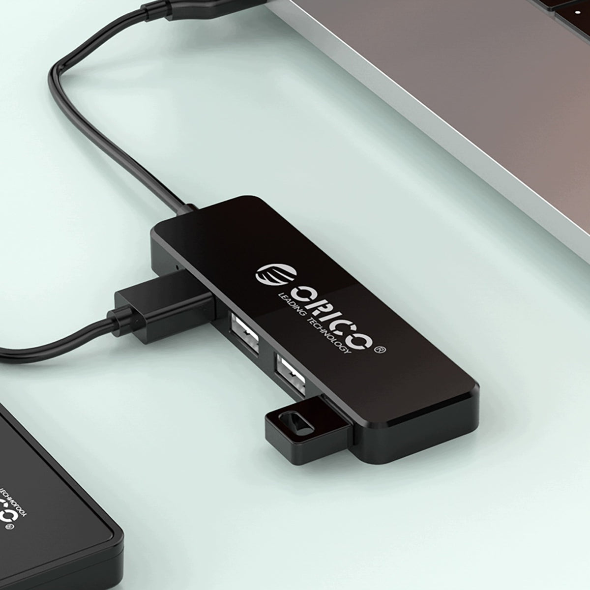 USB DOCKING STATION 2.0 4 PORTS HUB SPLITTER ORICO FL01 BLACK
