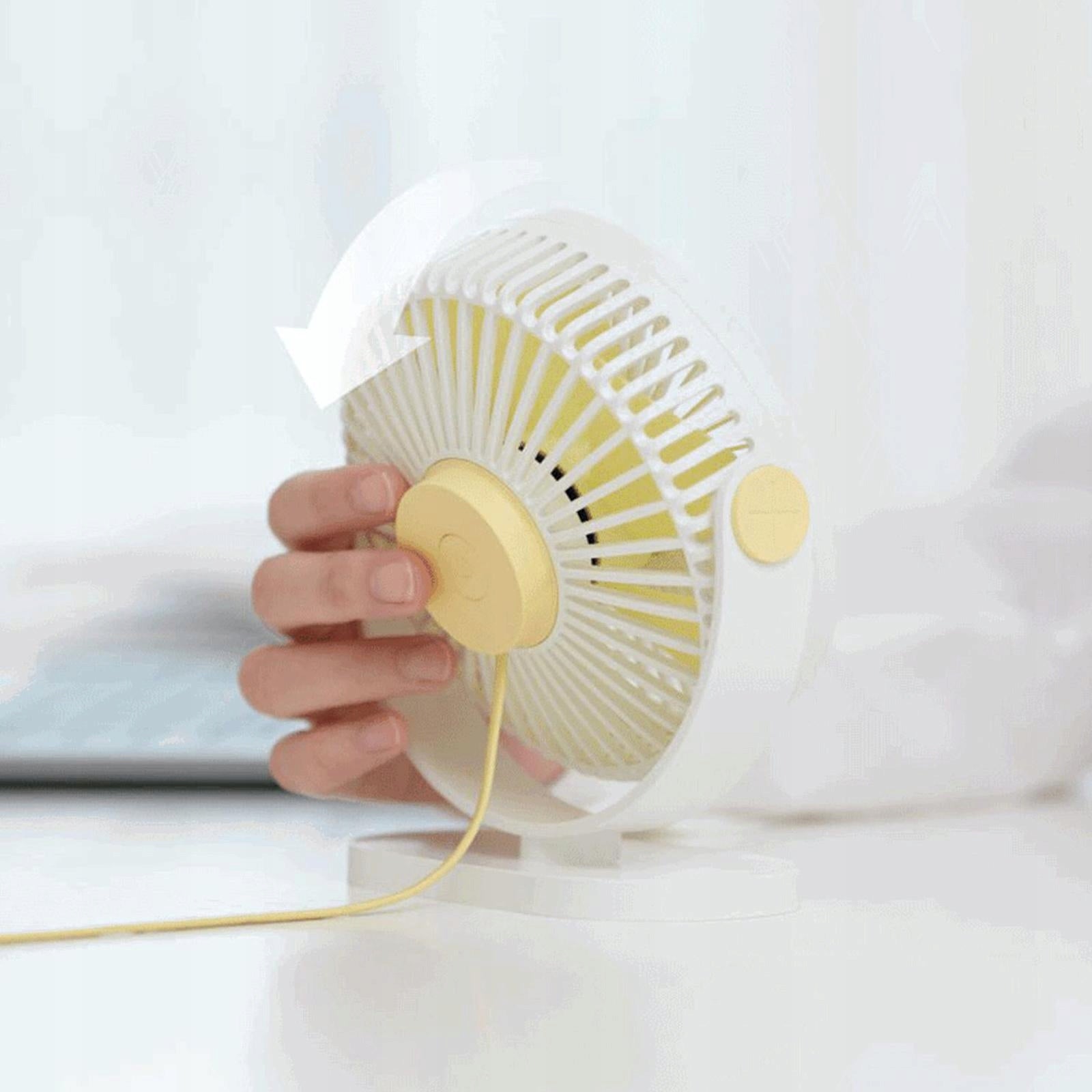 USB Desk Fan Personal Table Cooling Fan 90° Adjustment Quiet for White Type air conditioner