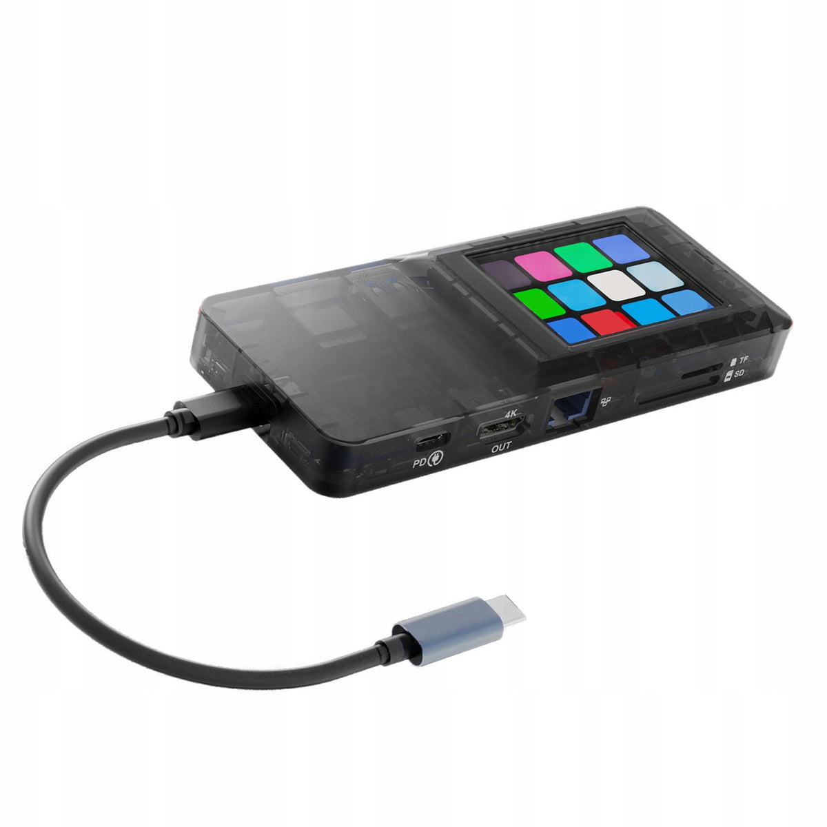 USB Docking Station HUB with Touch Control LCD Screen I9 Card Manufacturer Zzvf