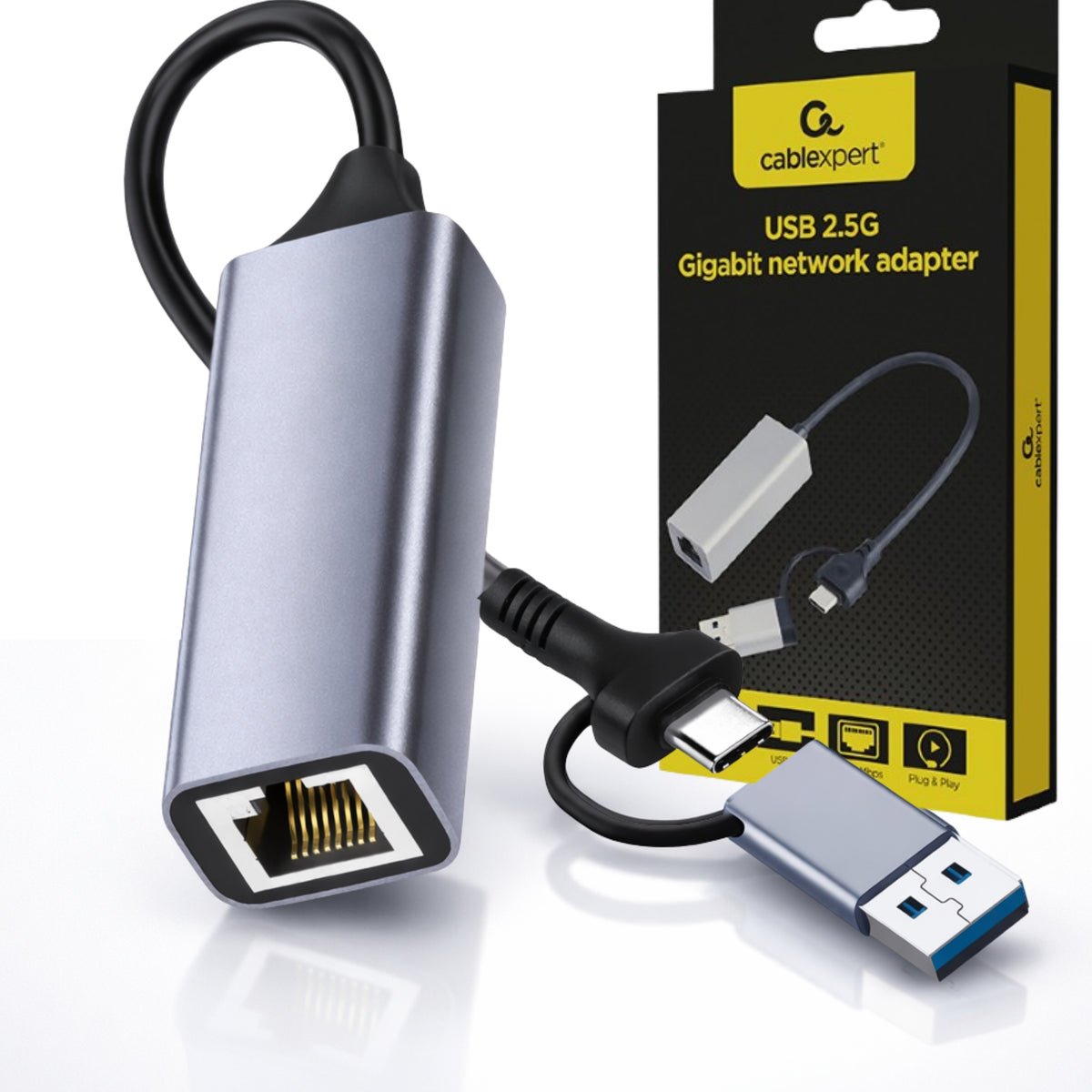 USB ETHERNET ADAPTER LAN ADAPTER RJ45 2.5Gb/s GIGABIT