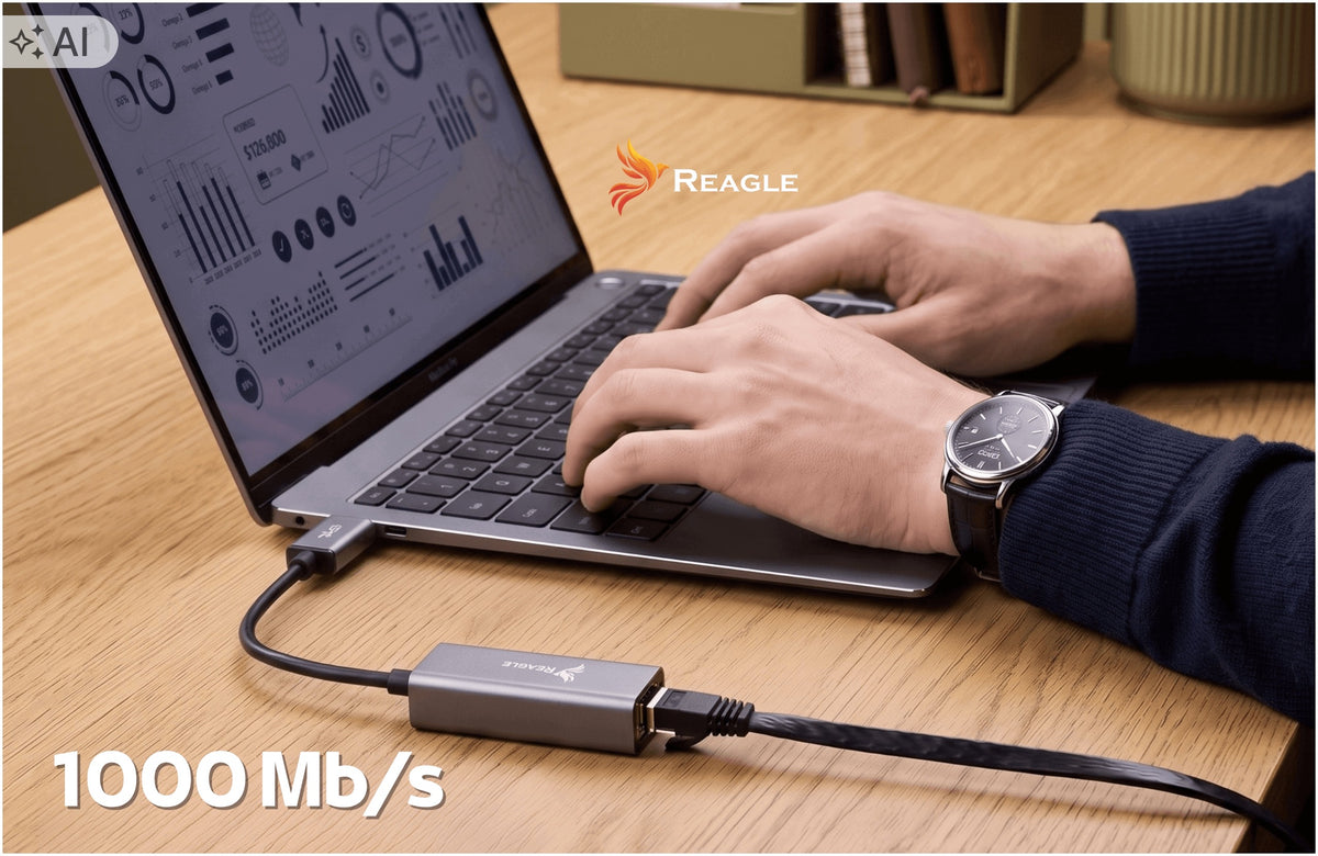 USB ETHERNET ADAPTER LAN GIGABIT RJ45 1000 MBPS NETWORK ADAPTER Manufacturer code RYARJ5