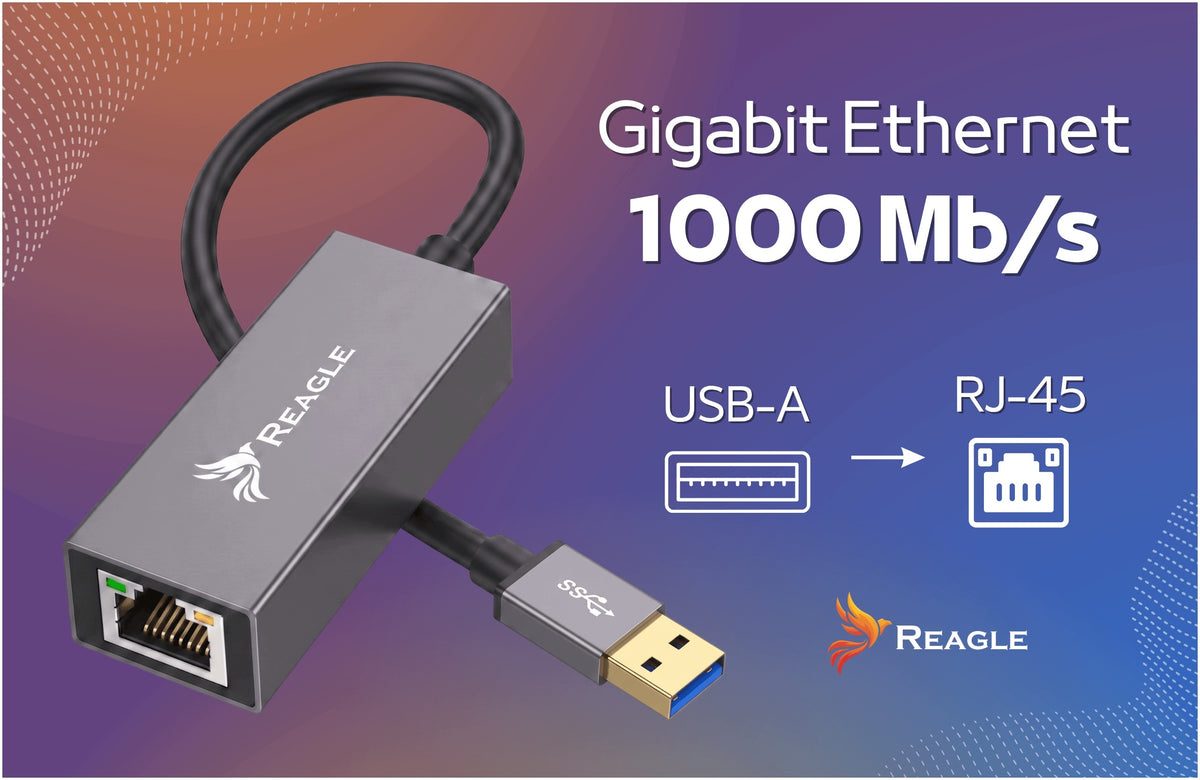USB ETHERNET ADAPTER LAN GIGABIT RJ45 1000 MBPS NETWORK ADAPTER Packaging status original