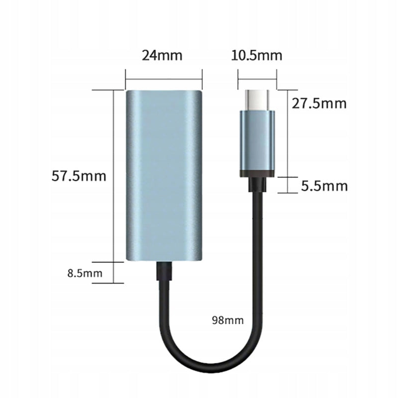 USB ETHERNET ADAPTER LAN NETWORK CARD GIGABIT RJ45 1000 MBPS Manufacturer code EX260618