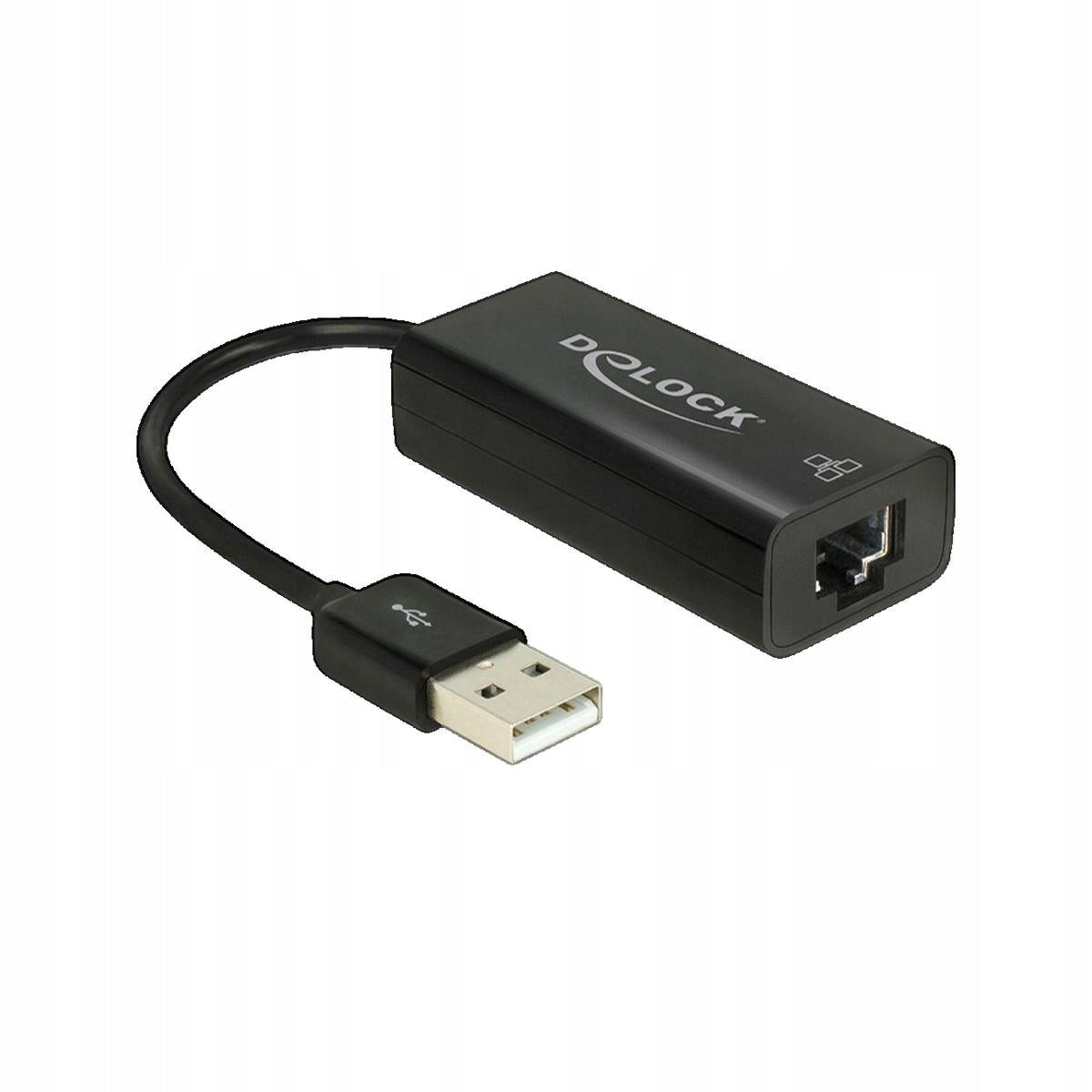 USB Ethernet Adapter Delock 62595 black 100Mbit