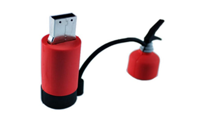 USB FLASH DRIVE 128 GB FIRE EXTINGUISHER FIRE BRIGADE PSP OSP Color red