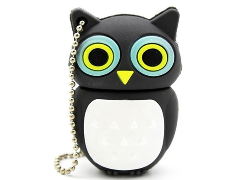 USB FLASH DRIVE 128 GB OWL BROWN PINK BLACK BLUE