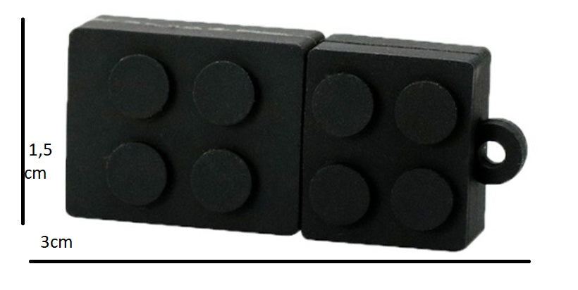 USB FLASH DRIVE 128 GB PADS LEGO BLACK Color black