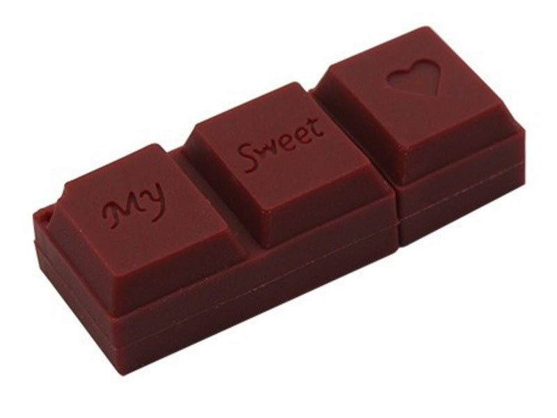 USB FLASH DRIVE 128GB CHOCOLATE BROWN GIFT PROMO