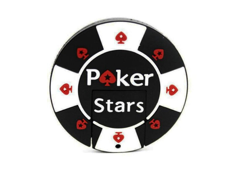 USB FLASH DRIVE 128GB POKER TOKEN STARS GAMBLING