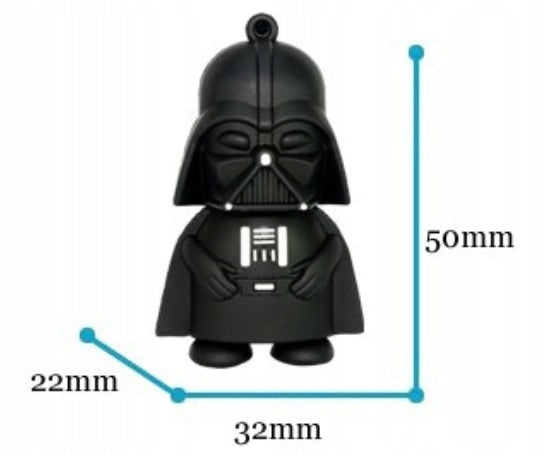 USB FLASH DRIVE 128GB VADER STAR WARS Color multicolor